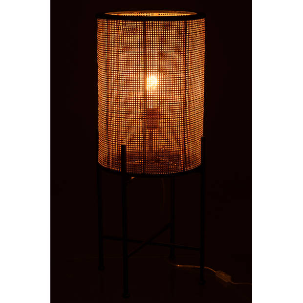 J-line - Lamp Standing Bamboo/metal Nat - 30x30x77cm