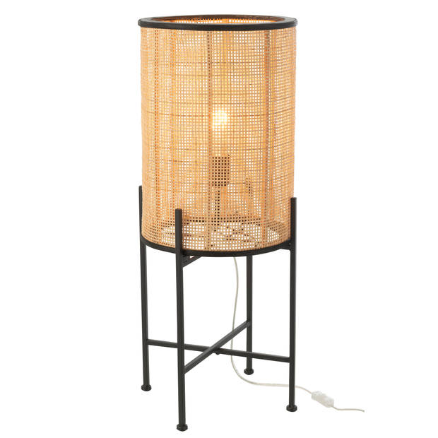 J-line - Lamp Standing Bamboo/metal Nat - 30x30x77cm