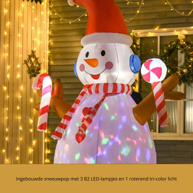 Opblaasbare kerstdecoratie - Kerstverlichting - Kerst - Kerstversiering - 180 x 100 x 240 cm