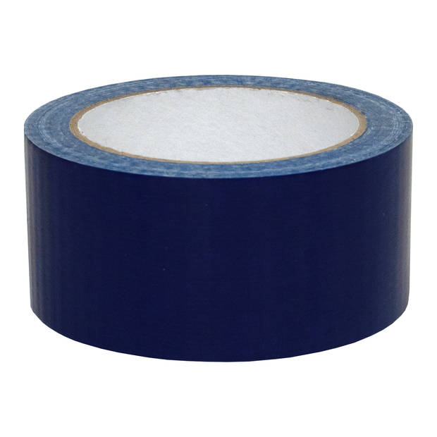 DULA Duct tape - Blauw - 50 mm x 25m - 6 Rollen Ducktape - Reparatie tape