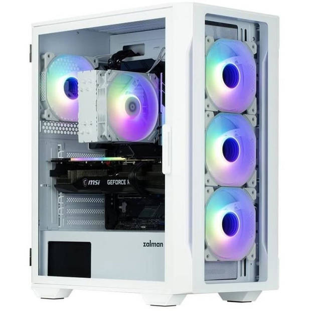 PC-behuizing zonder voeding - ZALMAN i3 NEO TG (wit) - Medium toren - ATX-formaat