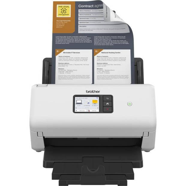 Scanner - BROTHER - ADS-4500 - Kantoordocumenten - Dubbelzijdig - 70 ppm/35 ipm - Ethernet, Wi-Fi, Wi-Fi Direct