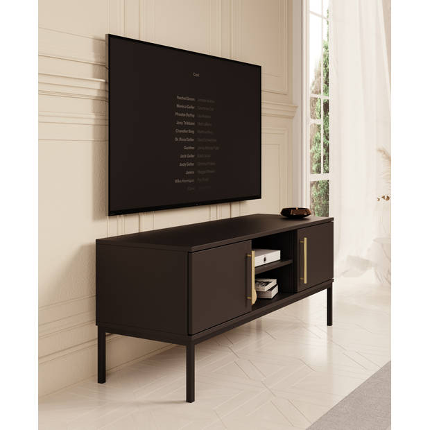 Meubella TV-Meubel Lagos - Zwart - 120 cm