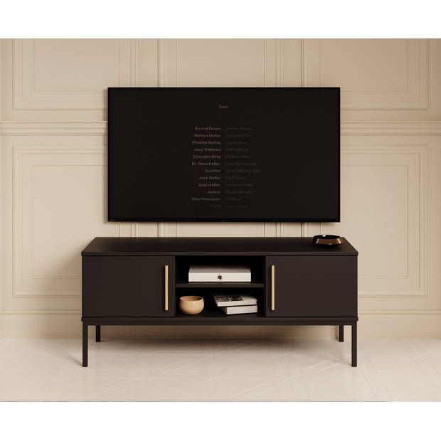 Meubella TV-Meubel Lagos - Zwart - 120 cm