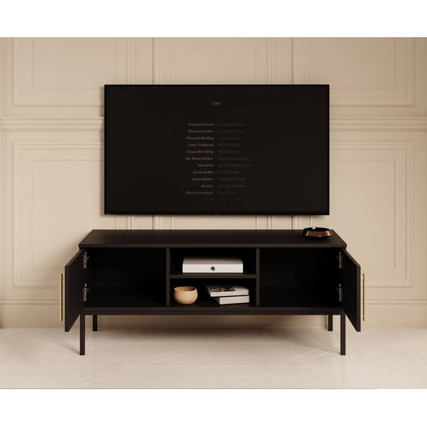 Meubella TV-Meubel Lagos - Zwart - 120 cm