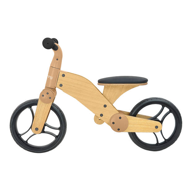 Sunny Balance Bike 2000 Loopfiets voor Kinderen van Hout Met verstelbaar Zadel