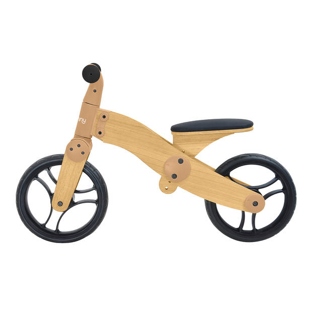 Sunny Balance Bike 1000 Loopfiets voor Kinderen van Hout Met verstelbaar Zadel