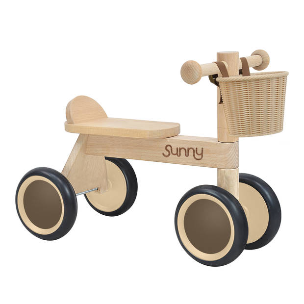 Sunny Mini Walker Loopfiets voor Kinderen van Hout Voor Binnen en Buiten