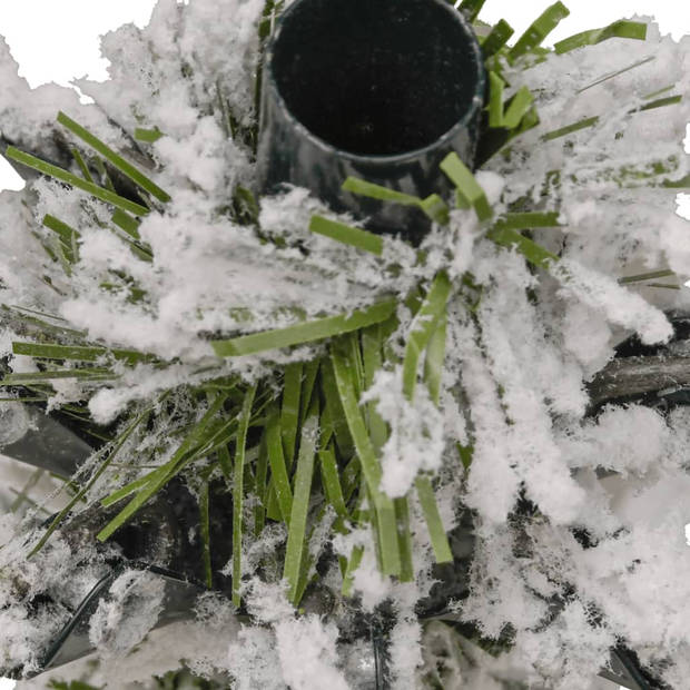 vidaXL Kunstkerstboom met scharnieren en sneeuw 180 cm