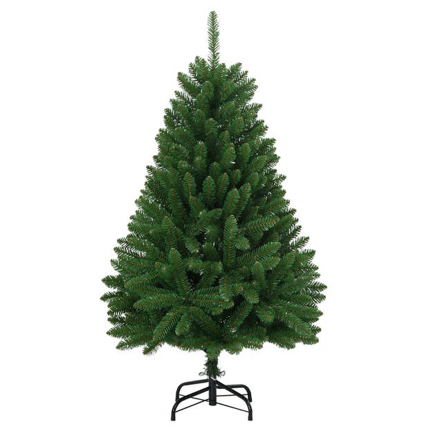 vidaXL Kunstkerstboom met scharnieren met standaard 120 cm groen