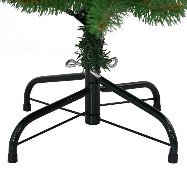 vidaXL Kunstkerstboom met scharnieren met standaard 120 cm groen