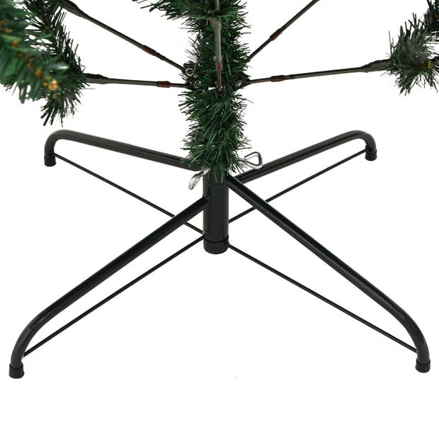 vidaXL Kunstkerstboom met scharnieren en standaard 180 cm