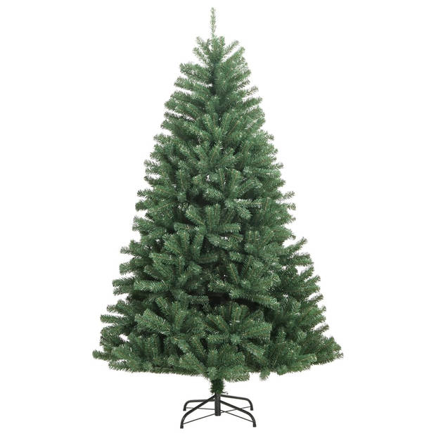 vidaXL Kunstkerstboom met scharnieren en standaard 180 cm groen