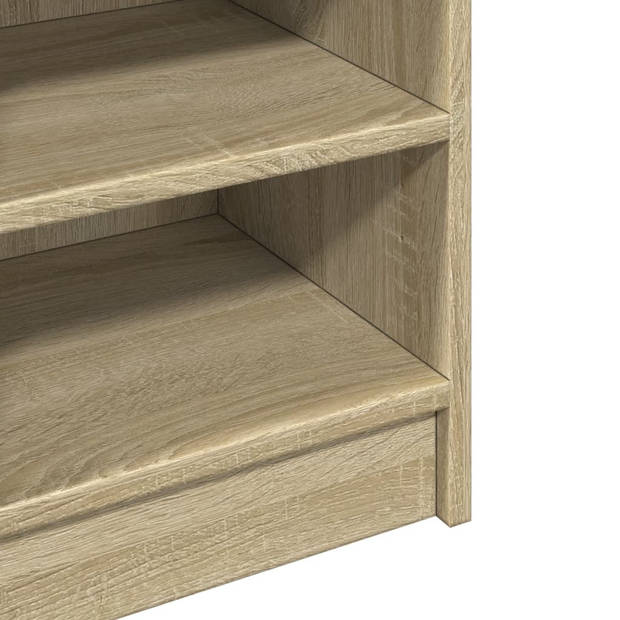 vidaXL Wastafelkast 90x29x55 cm bewerkt hout sonoma eikenkleurig