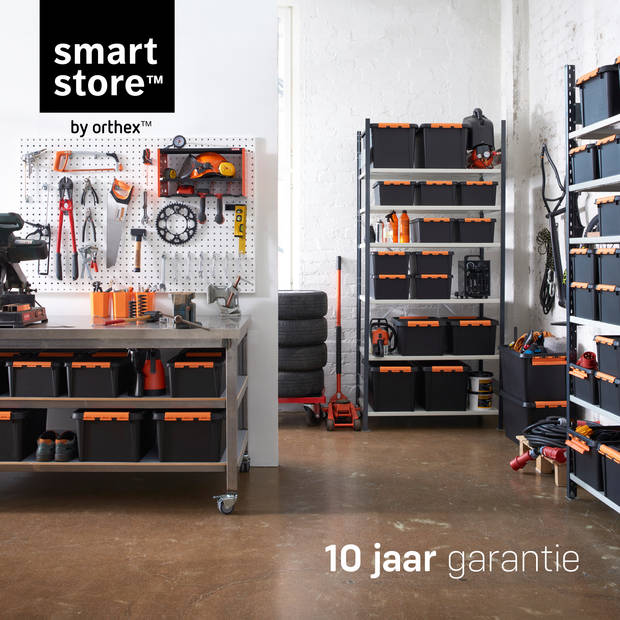 Opbergbox SET VAN 3 - 32L - Orthex - SmartStore - Black