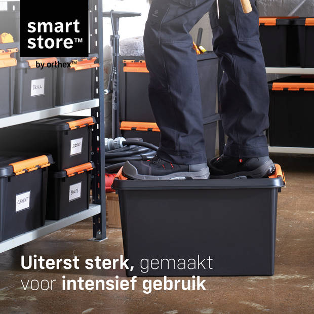 Opbergbox SET VAN 2 - 32L - Orthex - SmartStore - Black