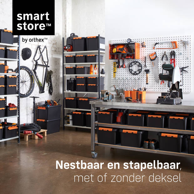 Opbergbox SET VAN 3 - 32L - Orthex - SmartStore - Black