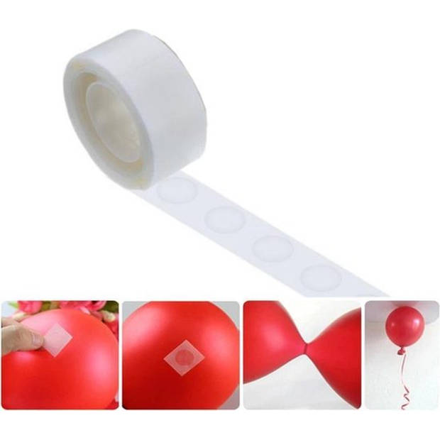 Knaak Ballon Lijm Plakkers - Plafond Stickers - 100 Stuks