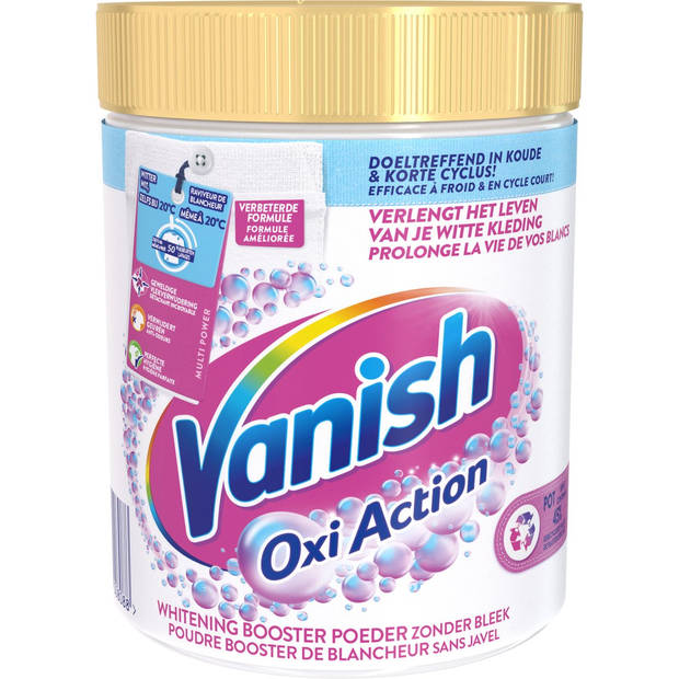 Vanish Oxi Action Wasbooster Poeder - Vlekverwijderaar voor Witte Was - 1 kg