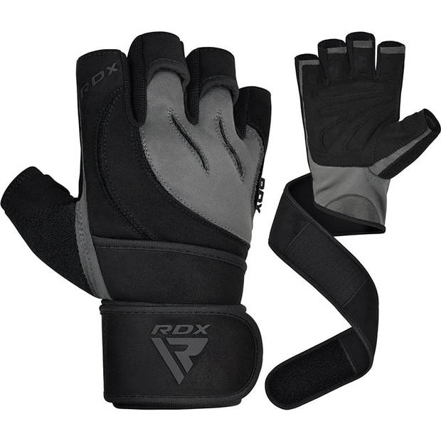 RDX Sports L4 Fitnesshandschoenen - Grijs Maat: M