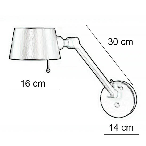 Freelight Wandlamp Sovrano L 61 cm cm beige