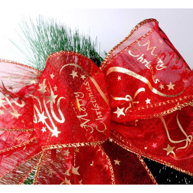 Knaak Merry Christmas - Lint - Slinger - Decoratie - Kerstboom - Kerst - Kerstmis - 2 meter - Rood