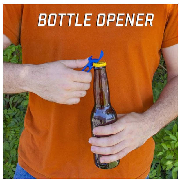 Knaak Blikopener - Shotgun Tool - Zwart - Flesopener - Bieropener