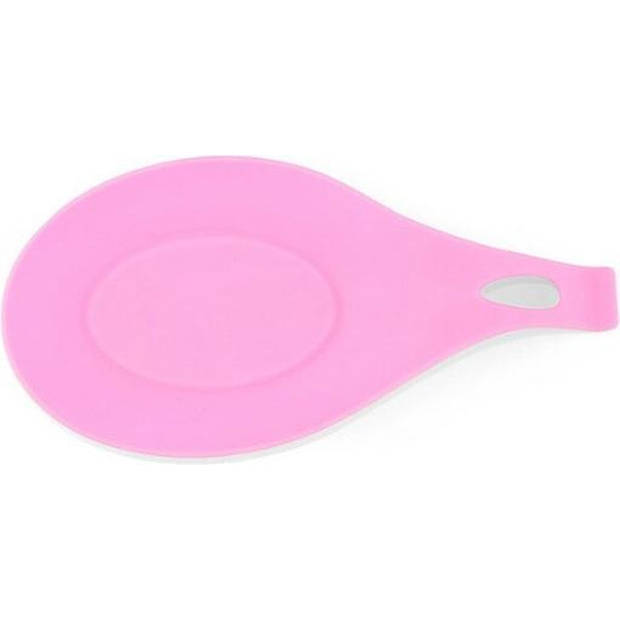 Knaak Lepel mat - Tool Houder - Keuken Accessoires - Hittebestendig - Silicone Pad - Roze - 1 Stuk