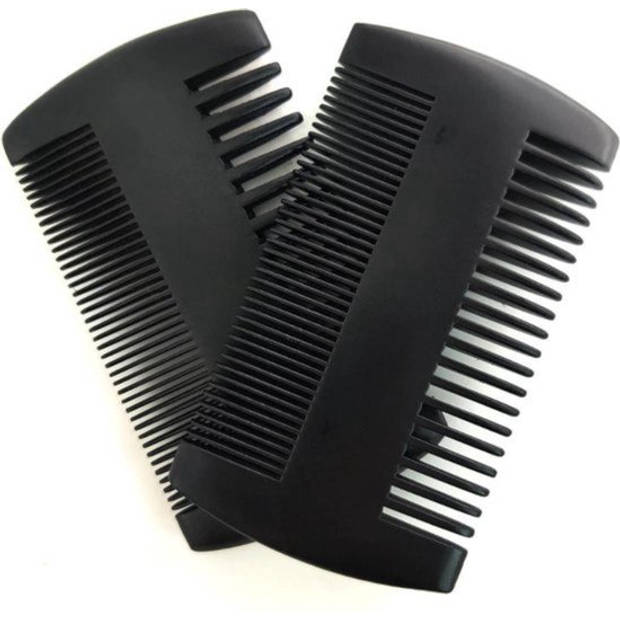 Knaak - Baardkam zwart - Beard Comb - Vintage Sandelhout Baardkam - Vaderdag Cadeaus