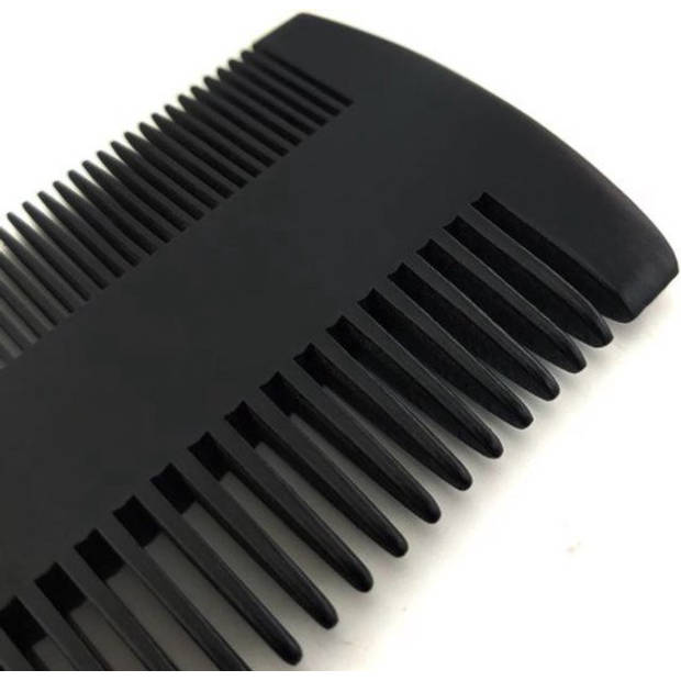 Knaak - Baardkam zwart - Beard Comb - Vintage Sandelhout Baardkam - Vaderdag Cadeaus