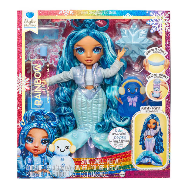 Rainbow High Winter Wonderland Doll - Skyler - Blauw