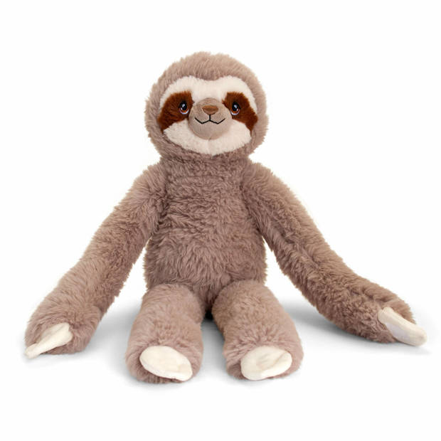 Keel toys Knuffeldier Luiaard - zachte pluche stof - premium knuffels - 38 cm - hangend - Knuffeldier