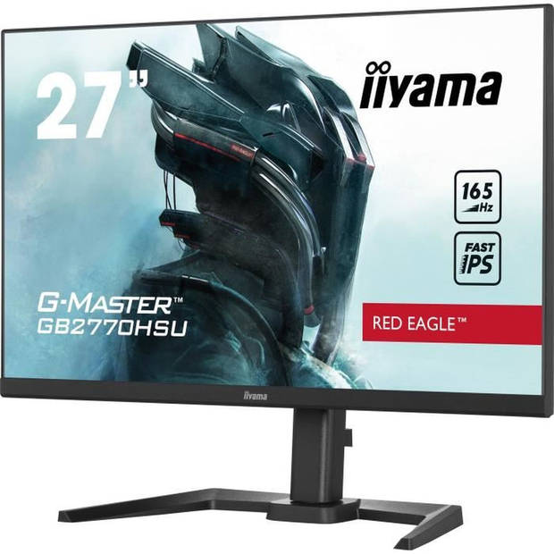 Gamer PC -scherm - Iiama G -Master Rode Eagle GB2770HSU -B5 - 27 FHD - Fast IPS SLAB - 0.8 MS - 165HZ - HDMI / DP - AMD