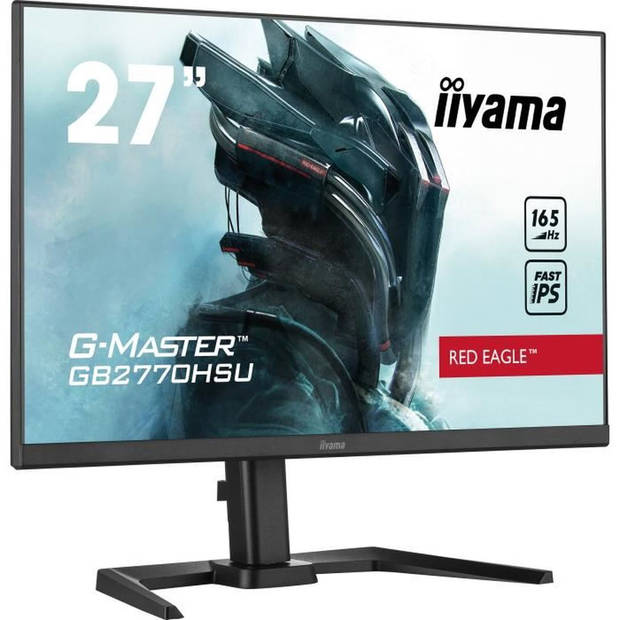 Gamer PC -scherm - Iiama G -Master Rode Eagle GB2770HSU -B5 - 27 FHD - Fast IPS SLAB - 0.8 MS - 165HZ - HDMI / DP - AMD