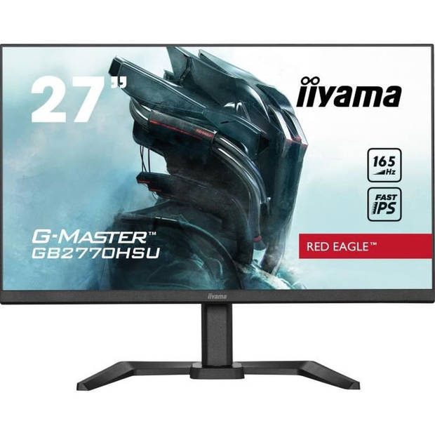 Gamer PC -scherm - Iiama G -Master Rode Eagle GB2770HSU -B5 - 27 FHD - Fast IPS SLAB - 0.8 MS - 165HZ - HDMI / DP - AMD