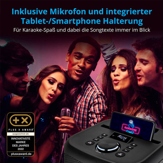 LIFE® S61991 Feestluidspreker draagbaar Bluetooth®-geluidssysteem. Bluetooth® 5.3 voor …