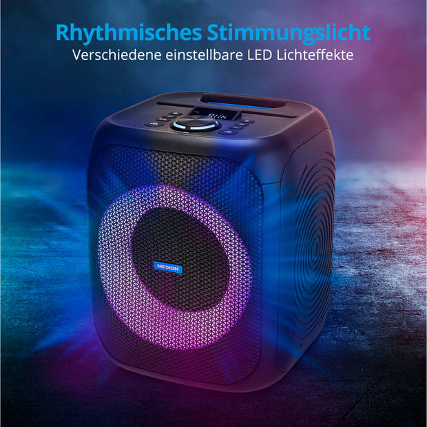 LIFE® S61991 Feestluidspreker draagbaar Bluetooth®-geluidssysteem. Bluetooth® 5.3 voor …