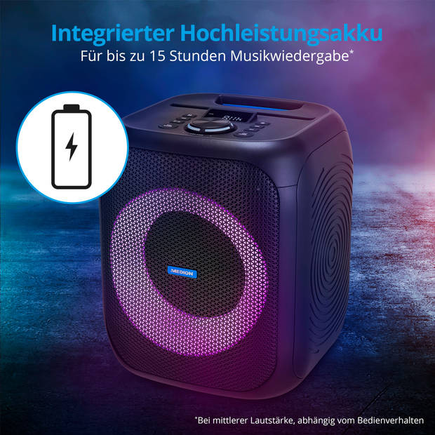 LIFE® S61991 Feestluidspreker draagbaar Bluetooth®-geluidssysteem. Bluetooth® 5.3 voor …