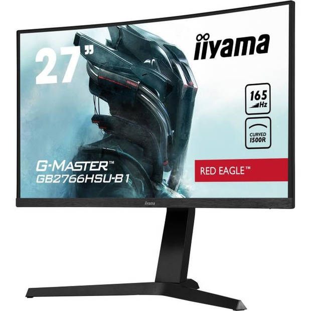 Gebogen gaming -pc -scherm - IIYAMA GB2766HSU -B1 - G -MASTER - 27 FHD - SAD DAL - 1 MS - 165Hz - HDMI 2.0 / DisplayPort