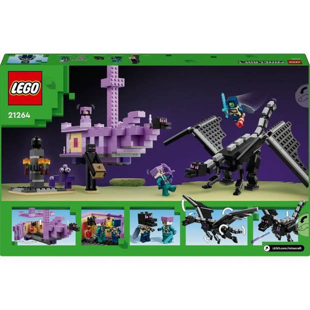 LEGO Minecraft 21264 De draak en het Enderschip - Op videogames geïnspireerde set