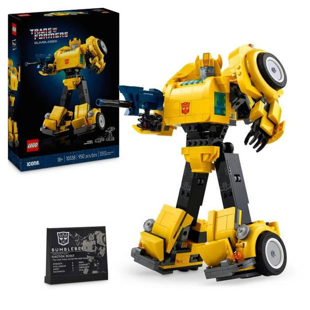 LEGO Icons 10338 Transformers Bumblebee - Robotfiguur voor volwassenen - Voertuig