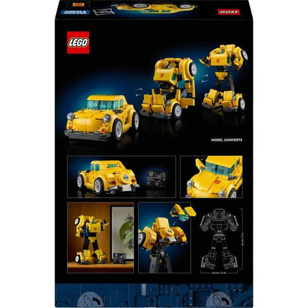 LEGO Icons 10338 Transformers Bumblebee - Robotfiguur voor volwassenen - Voertuig