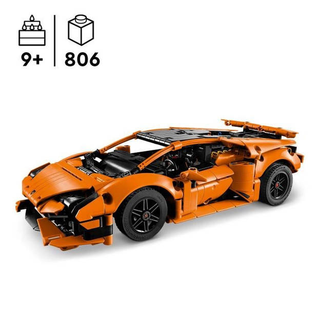 LEGO Technic 42196 Lamborghini Huracán Tecnica oranje speelgoedauto voor kinderen vanaf 9 jaar