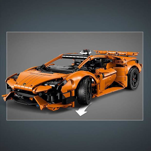 LEGO Technic 42196 Lamborghini Huracán Tecnica oranje speelgoedauto voor kinderen vanaf 9 jaar