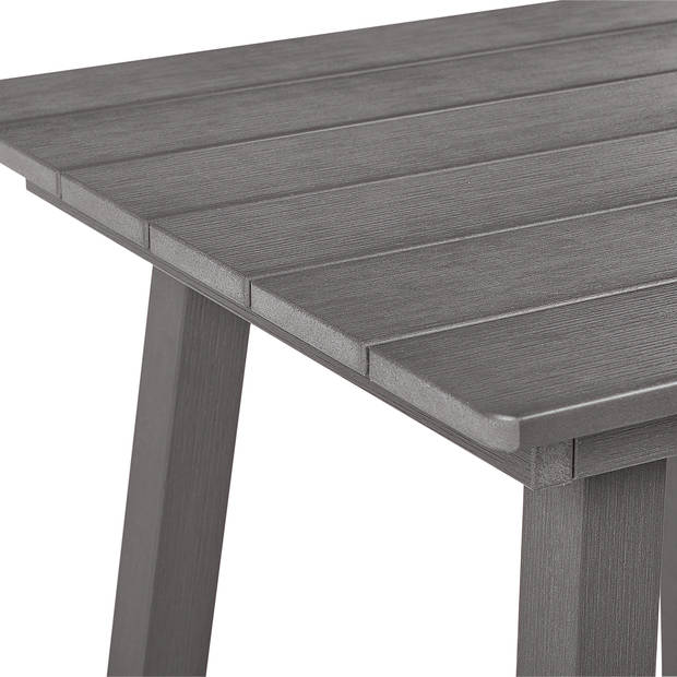 Beliani ADIRONDACK - Statafel-Grijs-Synthetisch materiaal