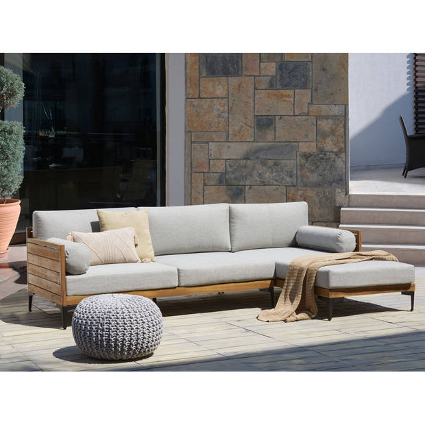 Beliani CAVEZZO - Tuinsofa-Grijs-FSC® gecertificeerd acaciahout