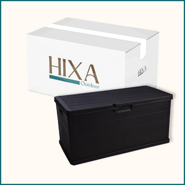 HIXA Kussenbox - voor Buiten - Groot - Waterdicht - Weersbestendig - 340L - Opbergbox - Tuinkussenbox