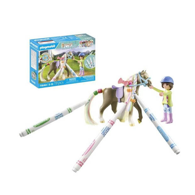 PLAYMOBIL - 71640 - Ruiter met gekleurde manen