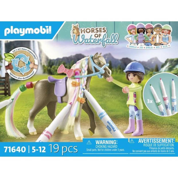 PLAYMOBIL - 71640 - Ruiter met gekleurde manen