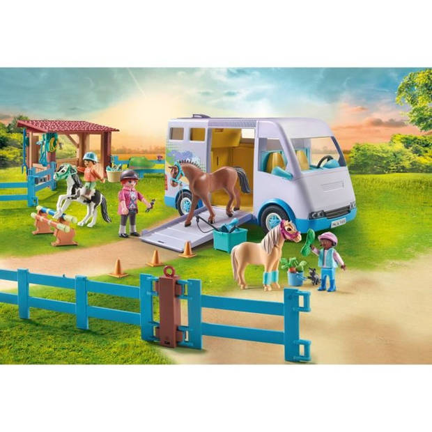 PLAYMOBIL 71493 Paard- en ponywagen met omheining